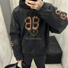 발렌시아가 BB 프린팅 후드티