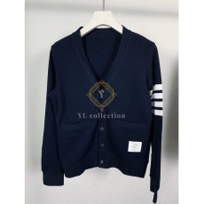 톰브라운 사선완장 브이넥 가디건