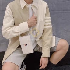 톰브라운 펀믹스 셀비지 스냅 셔츠 자켓