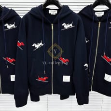 톰브라운 헥터 스키 엠브로이더리 루프백 후디 자켓