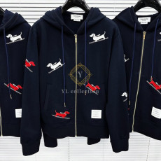 톰브라운 헥터 스키 엠브로이더리 루프백 후디 자켓