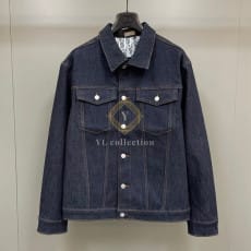 디올 오블리크 블루종 데님 자켓