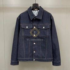 디올 오블리크 블루종 데님 자켓