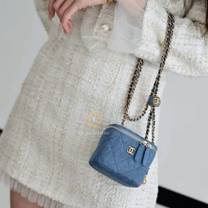 샤넬 데님 베니티백