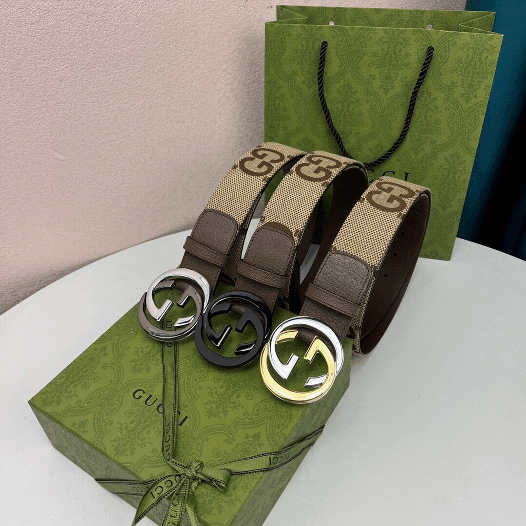 구찌 인터로킹 점보 G 다이애나 벨트