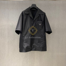 프라다 리나일론 숏 슬리브 셔츠