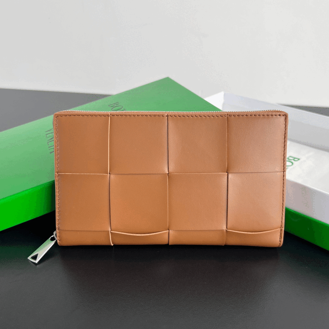 보테가베네타 카세트 지퍼 어라운드 여성 지갑