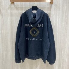 발렌시아가 인사이드아웃 후드집업