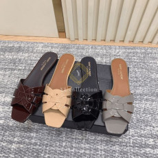 생로랑 페이턴트 레더 트리뷰트 뮬