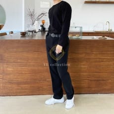 링클프리 긴팔티