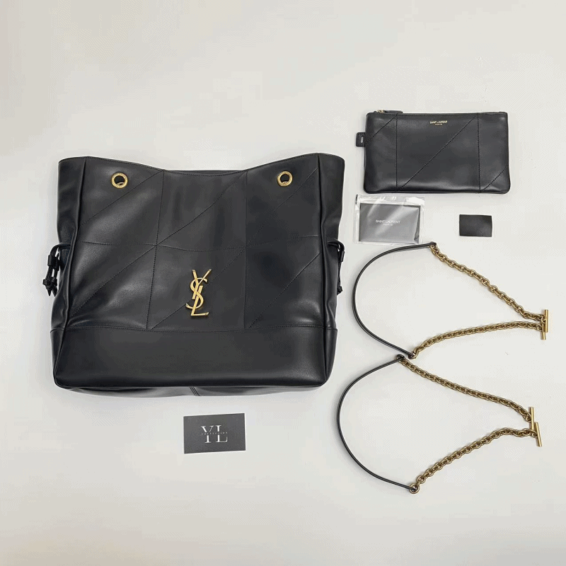 생로랑 램스킨 JAMIE 토트백