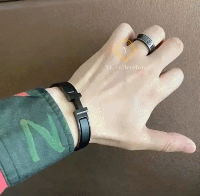 에르메스 남성 클릭아슈 H 브레이슬릿 블랙