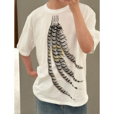 로에베 깃털 루즈핏 티셔츠