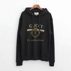 구찌 빈티지 띠로고 후드티
