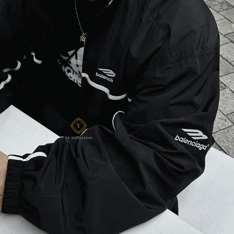 발렌시아가 3B 스포츠 아이콘 트랙 자켓