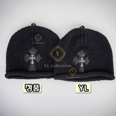 크롬하츠 크로스 패치 실버참 비니