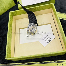 구찌 인터로킹 G 플라워 링 반지