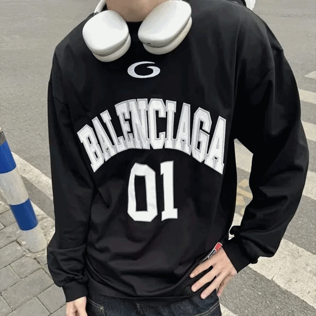 발렌시아가 바스켓볼 시리즈 롱슬리브 티셔츠