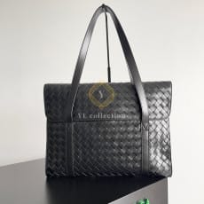 보테가베네타 classic portfolio 인트레치아토 레더 메신저 백