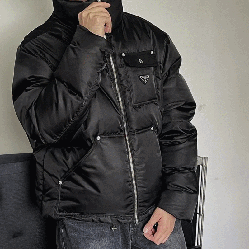 프라다 삼각로고 포켓 패딩 자켓