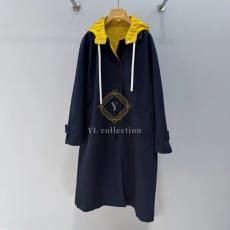 미우미우 싱글브레스트 치노 및 테크니컬 퐁제 코트