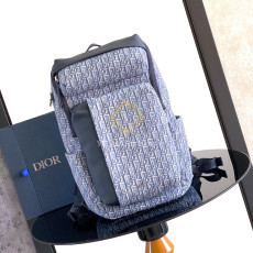 디올 라이더 소프트 지퍼 블루 백팩