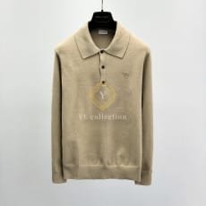 버버리 롱 슬리브 블렌드 폴로 셔츠