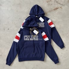 셀린느 루즈 코튼 플리스 후드