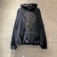 발렌시아가 스파이럴 크레스트 후디