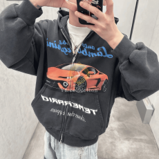 발렌시아가 오토모빌리 람보르기니 후드 집업 자켓