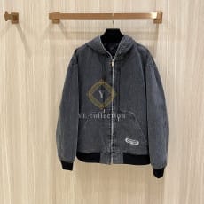 디올 CD 박스 후디 블루종 자켓