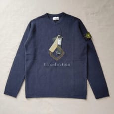 스톤 아일랜드 리브드 소프트 코튼 니트