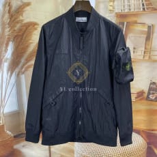 스톤 아일랜드 4100004 멤브라나 3L TC 블루종 자켓