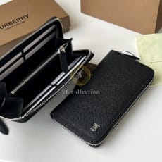 버버리 그레이니 레더 TB 지퍼라운드 지갑