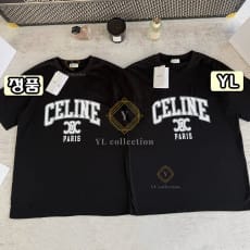 셀린느 트리옹프 파리 반팔 티셔츠