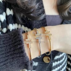 티파니앤코 티파니 T 다이아 와이어 브레이슬릿