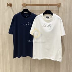 펜디 자수 디테일 반팔 티셔츠