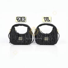 미우미우 완더 마테라쎄 레더 호보백 미니 스몰