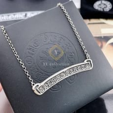 크롬하츠 스크롤라벨 롤체인 목걸이