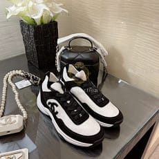 CC 로고 니트 스니커즈