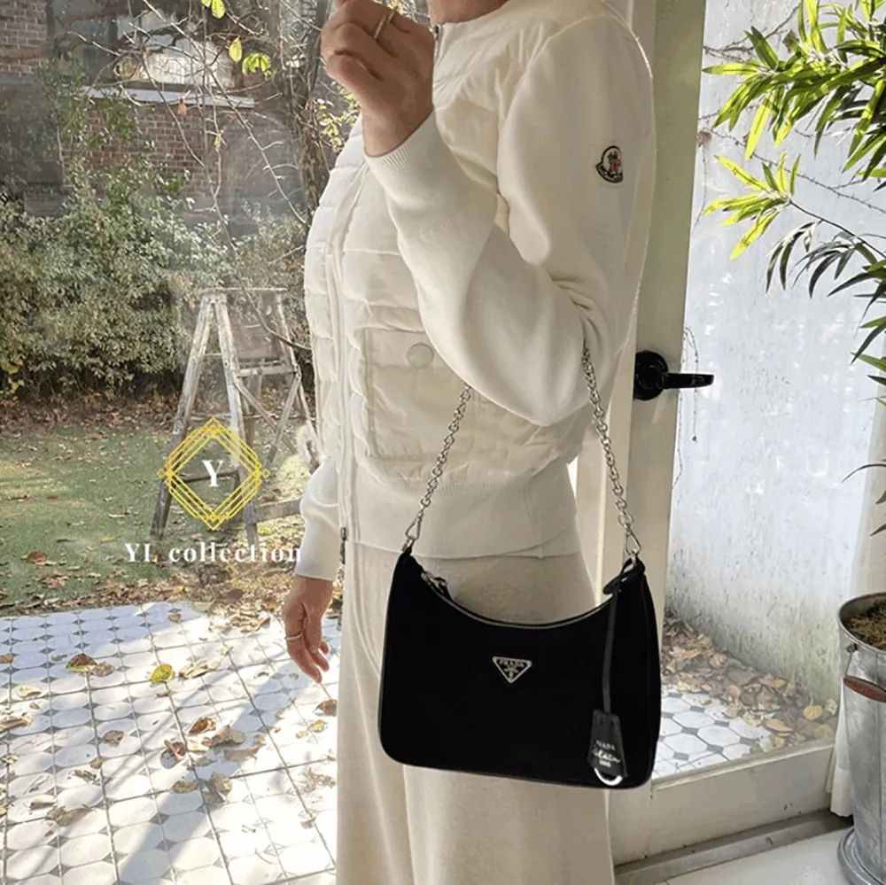 프라다 테수토 체인 스트랩 숄더백